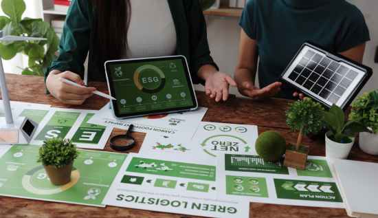 IT professionals developing sustainable technology strategies for modern businesses