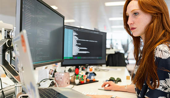 UX designer improving internal software dashboard for better employee experience.