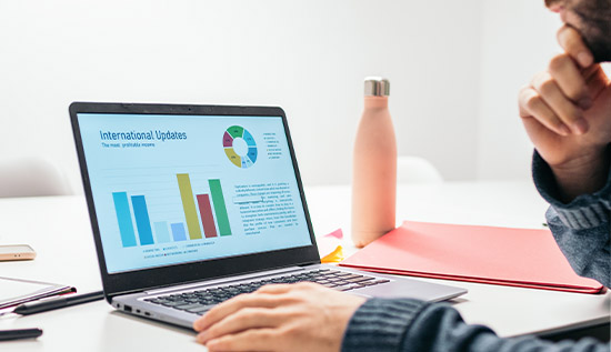 Data visualization concept with charts, graphs, and analytical tools representing techniques and importance in data analysis.
