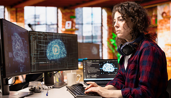 Professional blockchain architect working with secure decentralized systems and coding tools.