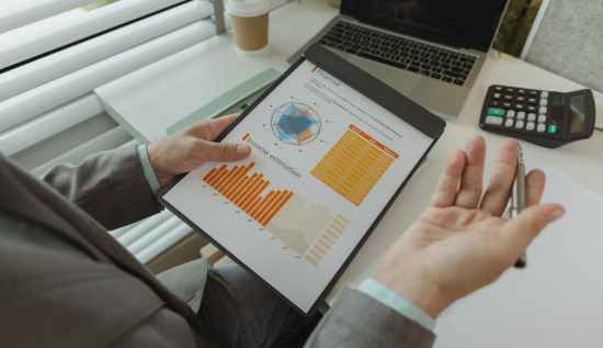 Interactive dashboard used in a business analytics training program